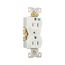 Commercial Duplex Receptacle, #14-10 Awg 15A 125V, Back & Side, Weather Resistant, WRBR15W