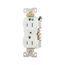 Commercial Duplex Receptacle, #14-10 Awg 15A 125V, Back & Side, Weather Resistant, WRBR15W