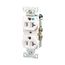 Commercial Duplex Receptacle, #14-10 Awg 20A 125V, Back & Side, Weather Resistant, WRBR20W