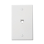 Standard Telephone Wall Jack, 6P6C, Screw Terminals (White)