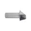 4" Paint-Grade Steel Wall Exhaust Hood Vent with Damper and 11" Pipe (26 Gauge)