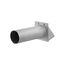 4" Paint-Grade Steel Wall Exhaust Hood Vent with Damper and 11" Pipe (26 Gauge)