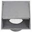 6" Paint-Grade Steel Galvanized Wall Exhaust Hood Vent w/ Damper & Wire Mesh Screen, 11" Pipe (26 Gauge)