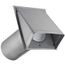 6" Paint-Grade Steel Galvanized Fresh Air Intake Vent without Damper, 11" Pipe (26 Gauge)