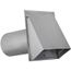 6" Paint-Grade Steel Galvanized Fresh Air Intake Vent without Damper, 11" Pipe (26 Gauge)