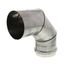 4" Horizontal Single Wall Stainless Steel Z-Vent Water Heater Vent Kit