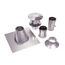 4" Vertical Single Wall Stainless Steel Z-Vent Water Heater Vent Kit