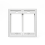 Dual-Gang MOS Wallplate (White)