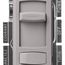 Skylark Contour LED+ Dimmer Switch, No 150W LED or 600W Inc/Hal, 120V, Single Pole/3-Way, Gray
