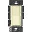 Diva 3-Speed Fan Control and On/Off Light Switch, 1.5A Fan, 1A LED, Single Pole/3-Way - Almond, No 120V