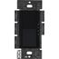 Diva 3-Speed Fan Control and On/Off Light Switch, 1.5A Fan, 1A LED, Single Pole/3-Way - Black, No 120V