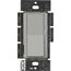 Diva 3-Speed Fan Control and On/Off Light Switch, 1.5A Fan, 1A LED, Single Pole/3-Way - Gray, No 120V