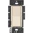 Diva 3-Speed Fan Control and On/Off Light Switch, 1.5A Fan, 1A LED, Single Pole/3-Way - Light Almond, No 120V