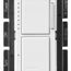 Maestro LED+ Dual Dimmer and Switch, 75W LED Bulbs, Single Pole, MACL-L3S25-WH, White