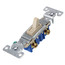 1P Ivory Toggle Switch, 15A (120V)