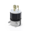 Locking Plug, 15A, 277V Industrial Grade (Black) & White