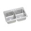 Celebrity Stainless Steel 43" x 22" x 6-7/8" 3-Hole Equal Double Bowl Drop-in Sink