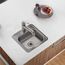 Dayton Stainless Steel 15" x 15" x 5-3/16" 1-Hole Single Bowl Drop-in Bar Sink w/ 2" Drain Opening