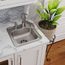 Dayton Stainless Steel 15" x 15" x 5-3/16" 2-Hole Single Bowl Drop-in Bar Sink w/ 3-1/2" Drain Opening