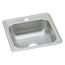 Dayton Stainless Steel 17" x 19" x 6-1/8" 1-Hole Single Bowl Drop-in Bar Sink