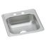 Dayton Stainless Steel 17" x 19" x 6-1/8" 2-Hole Single Bowl Drop-in Bar Sink