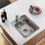 Dayton Stainless Steel 17" x 21-1/4" x 6-1/2" 3-Hole Single Bowl Drop-in Bar Sink