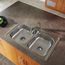 Dayton Stainless Steel 33" x 21-1/4" x 6-9/16" 3-Hole Equal Double Bowl Drop-in Sink