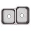 Dayton Stainless Steel 31-3/4" x 20-1/2" x 10" 40/60 Double Bowl Undermount Sink
