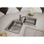 Dayton Stainless Steel 31-7/8" x 31-7/8" x 7" 4-Hole Equal Double Bowl Corner Sink