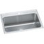 Lustertone Classic Stainless Steel 31" x 22" x 10-1/8" 1-Hole Single Bowl Drop-in Sink w/ Perfect Drain