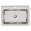 Lustertone Classic Stainless Steel 31" x 22" x 10-1/8" 1-Hole Single Bowl Drop-in Sink w/ Perfect Drain