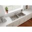 Lustertone Classic Stainless Steel 43" x 22" x 10-1/8" Equal Double Bowl Drop-in Sink