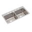 Lustertone Classic Stainless Steel 43" x 22" x 12-1/8" Equal Double Bowl Drop-in Sink