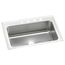 Lustertone Classic Stainless Steel 33" x 22" x 10-1/8" Single Bowl Drop-in Sink