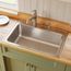 Lustertone Classic Stainless Steel 33" x 22" x 10-1/8" Single Bowl Drop-in Sink