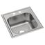 Dayton Stainless Steel 20" x 20" x 10-1/8" 2-Hole Single Bowl Drop-in Laundry Sink