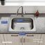 Dayton Stainless Steel 25" x 22" x 8-1/16" 1-Hole Single Bowl Drop-in Sink