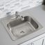 Dayton Stainless Steel 25" x 22" x 8-1/16" 3-Hole Single Bowl Drop-in Sink