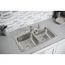 Dayton Stainless Steel 33" x 19" x 8" MR2-Hole Equal Double Bowl Drop-in Sink