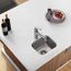 Dayton Stainless Steel 14-1/2" x 12-1/2" x 6-1/2" Single Bowl Undermount Bar Sink