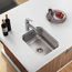 Dayton Stainless Steel 16" x 20-1/2" x 8" Single Bowl Undermount Bar Sink