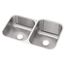 Dayton Stainless Steel 31-3/4" x 20-1/2" x 10" 40/60 Double Bowl Undermount Sink