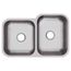 Dayton Stainless Steel 31-3/4" x 20-1/2" x 10" 40/60 Double Bowl Undermount Sink