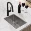 Crosstown 18 Gauge Stainless Steel 13-1/2" x 18-1/2" x 9" Single Bowl Undermount Bar Sink Kit