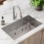 Crosstown 18 Gauge Stainless Steel 31-1/2" x 18-1/2" x 9" Single Bowl Undermount Sink Kit