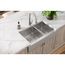 Crosstown 18 Gauge Stainless Steel 35-7/8" x 20-1/4" x 9" 60/40 Double Bowl Farmhouse Sink