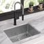 Crosstown 18 Gauge Stainless Steel 25" x 22" x 9" 1-Hole Single Bowl Dual Mount Sink Kit