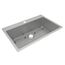 Crosstown 18 Gauge Stainless Steel 33" x 22" x 9" 1-Hole Single Bowl Dual Mount Sink Kit