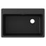 Quartz Classic 33" x 22" x 9-1/2" Single Bowl Drop-in Sink (Black)