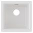 Quartz Classic 15-3/4" x 15-3/4" x 7-11/16" Single Bowl Dual Mount Bar Sink (White)
